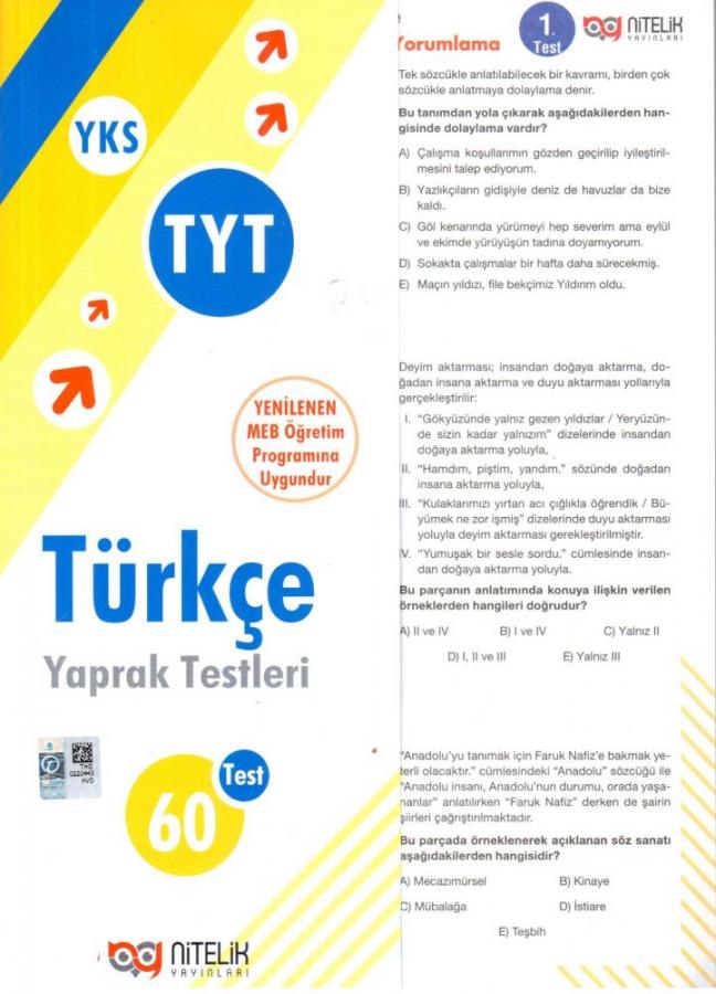TYT Türkçe Yaprak Testleri
